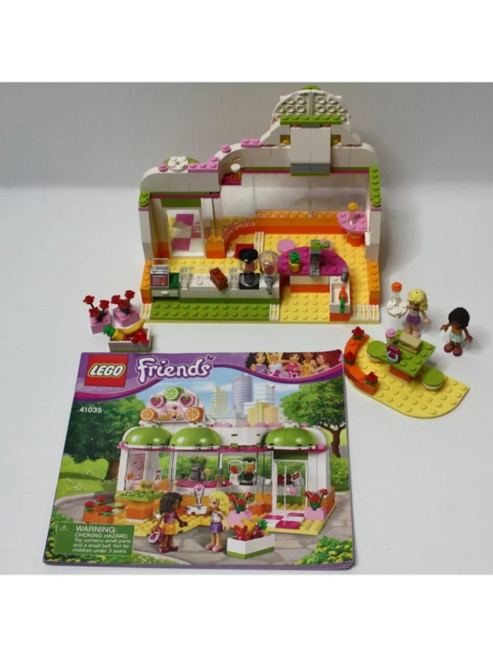 Lego Friends Heartlake Juice Bar Complete Set 41035 with Instructions but NO Box